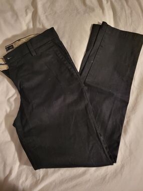 Dockers Black Straight-Leg Dress Pants